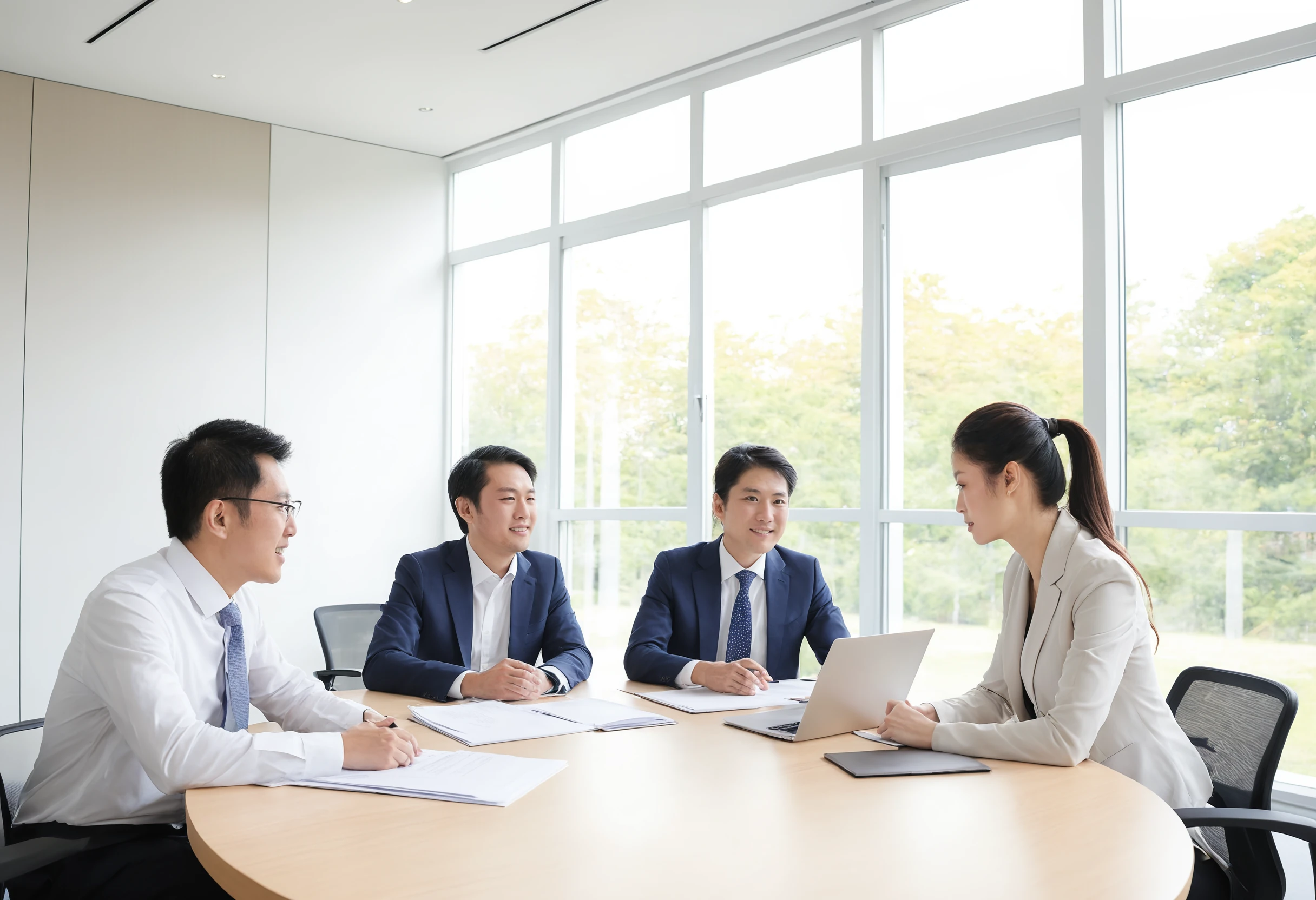 専門判断の線引きを確認する打ち合わせの様子